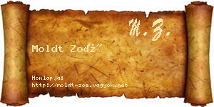 Moldt Zoé névjegykártya